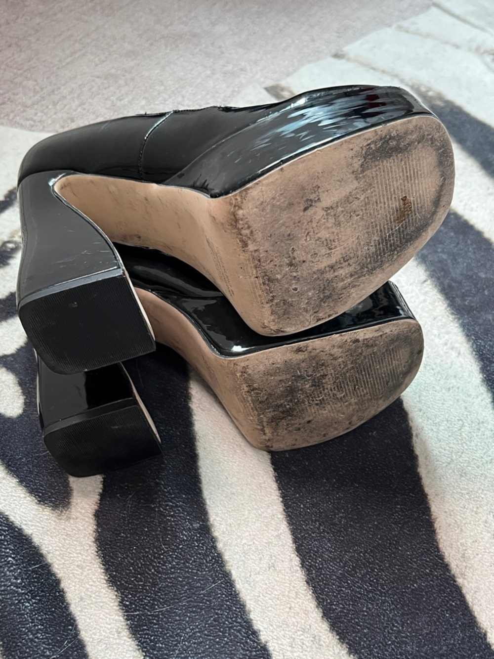 Madden Girl Black Patent Mary Jane Platform Pumps - Picture 4 of 5